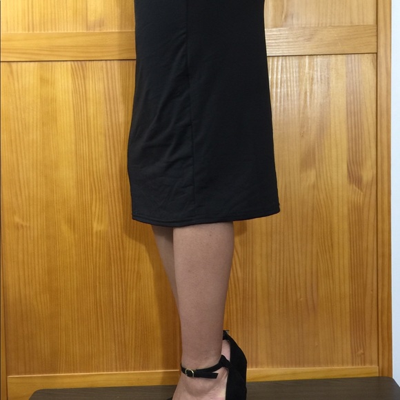 New Trending Nude Form Fitting Bodycon Dress - Picture 8 of 8